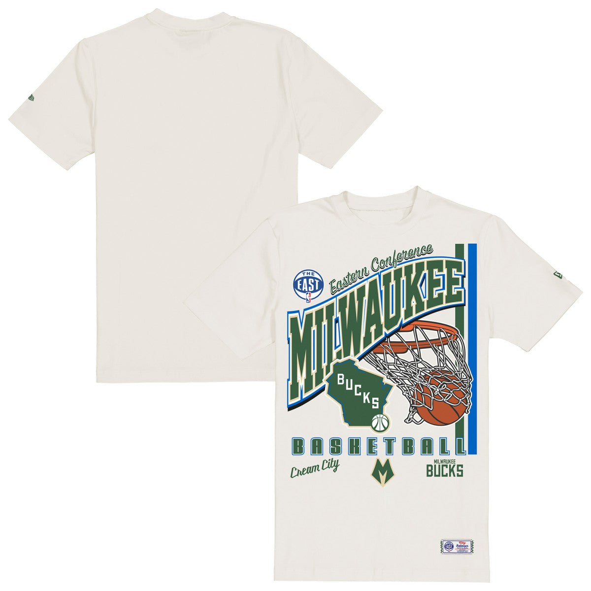 NBA Milwaukee Bucks Oversized City Edition Remix Vintage T-Shirt