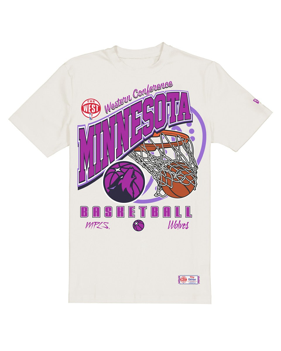 NBA Minnesota Timberwolves Oversized City Edition Remix Vintage T-Shirt