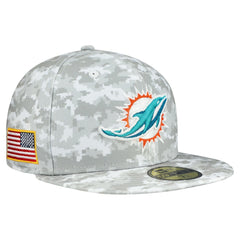 2025 Salute to Service Fan Pack 59FIFTY Fitted Hat - Miami Dolphins