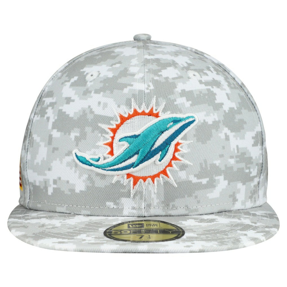 2025 Salute to Service Fan Pack 59FIFTY Fitted Hat - Miami Dolphins
