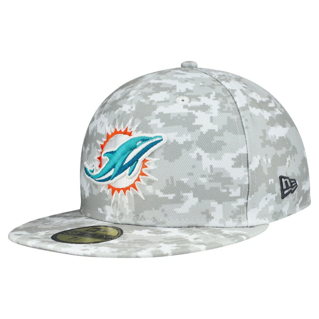 2025 Salute to Service Fan Pack 59FIFTY Fitted Hat - Miami Dolphins