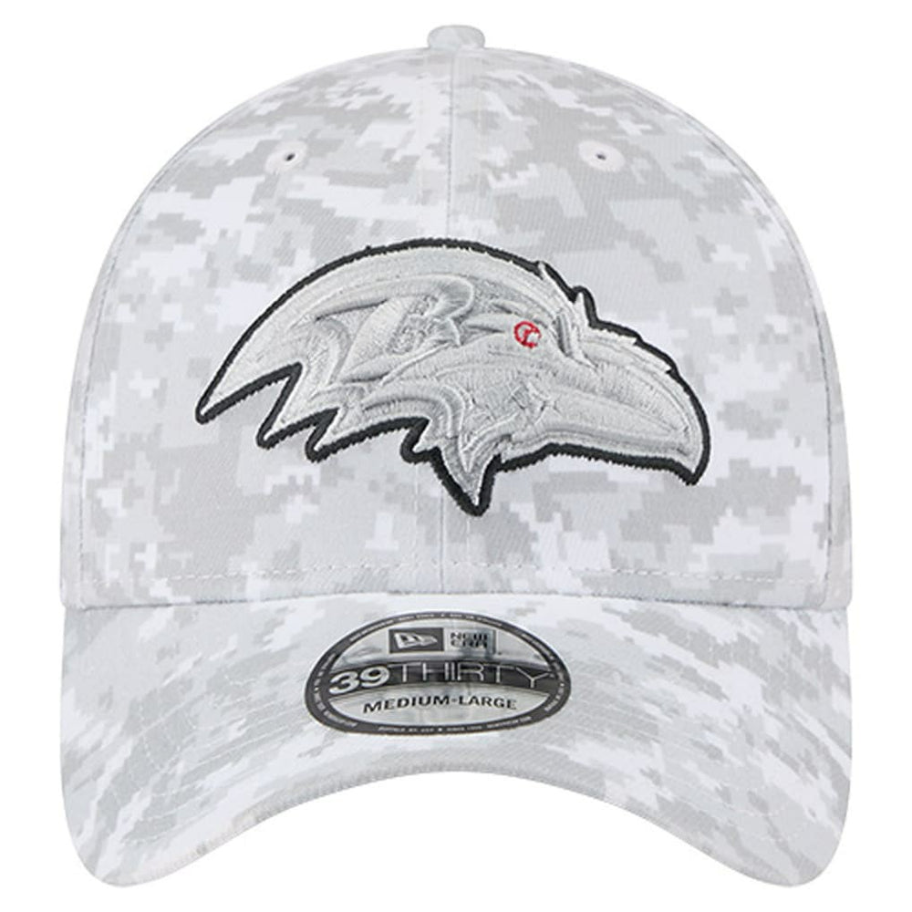 2025 Salute to Service Digital Camo Fan Pack 39THIRTY Flex Hat - Baltimore Ravens