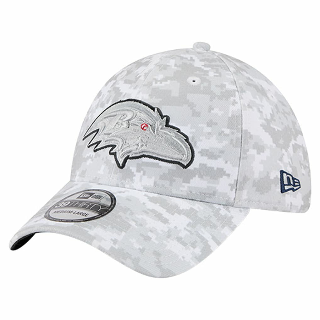 2025 Salute to Service Digital Camo Fan Pack 39THIRTY Flex Hat - Baltimore Ravens