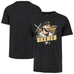 MLB Paul Skenes Pittsburgh Pirates '47 Player Caricature Franklin T-Shirt