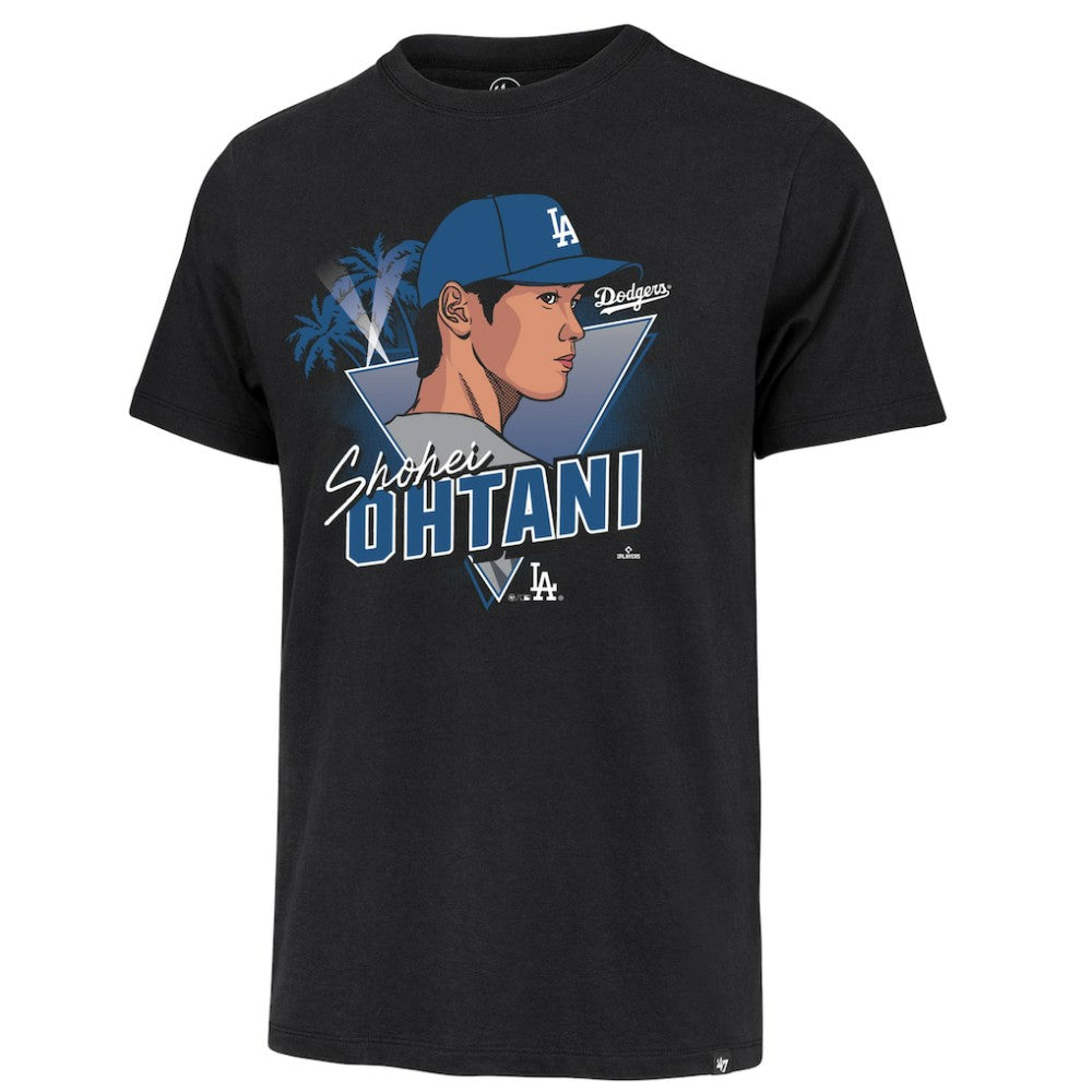 MLB Shohei Ohtani Los Angeles Dodgers '47 Player Caricature Franklin T-Shirt