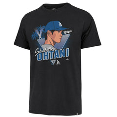 MLB Shohei Ohtani Los Angeles Dodgers '47 Player Caricature Franklin T-Shirt