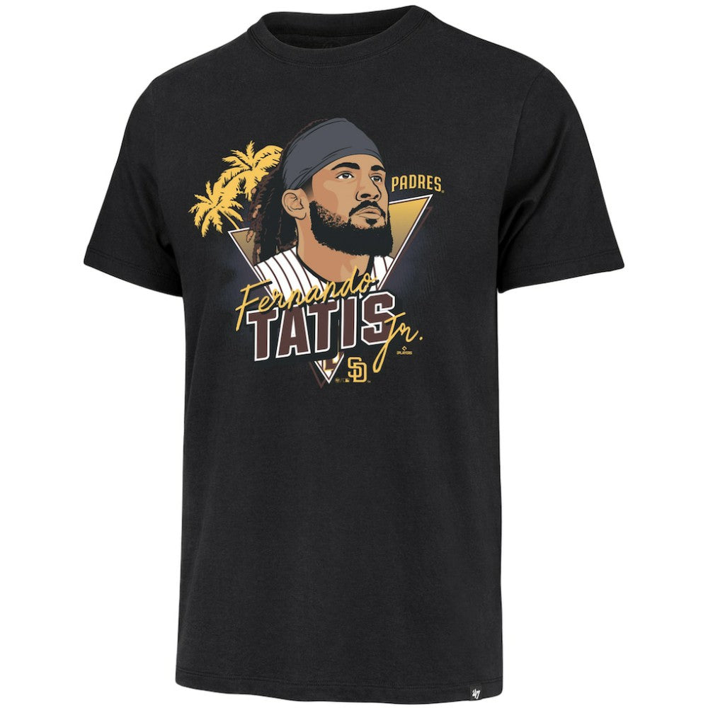 MLB Fernando Tatis Jr. San Diego Padres '47 Player Caricature Franklin T-Shirt