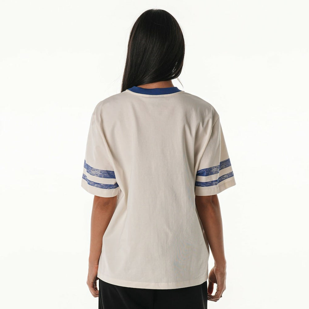 The Wild Collective Women's Vintage Drop Shoulder Oversized Boyfriend T-Shirt - Buffalo Bills