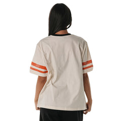 The Wild Collective Women's Vintage Drop Shoulder Oversized Boyfriend T-Shirt - Cincinnati Bengals