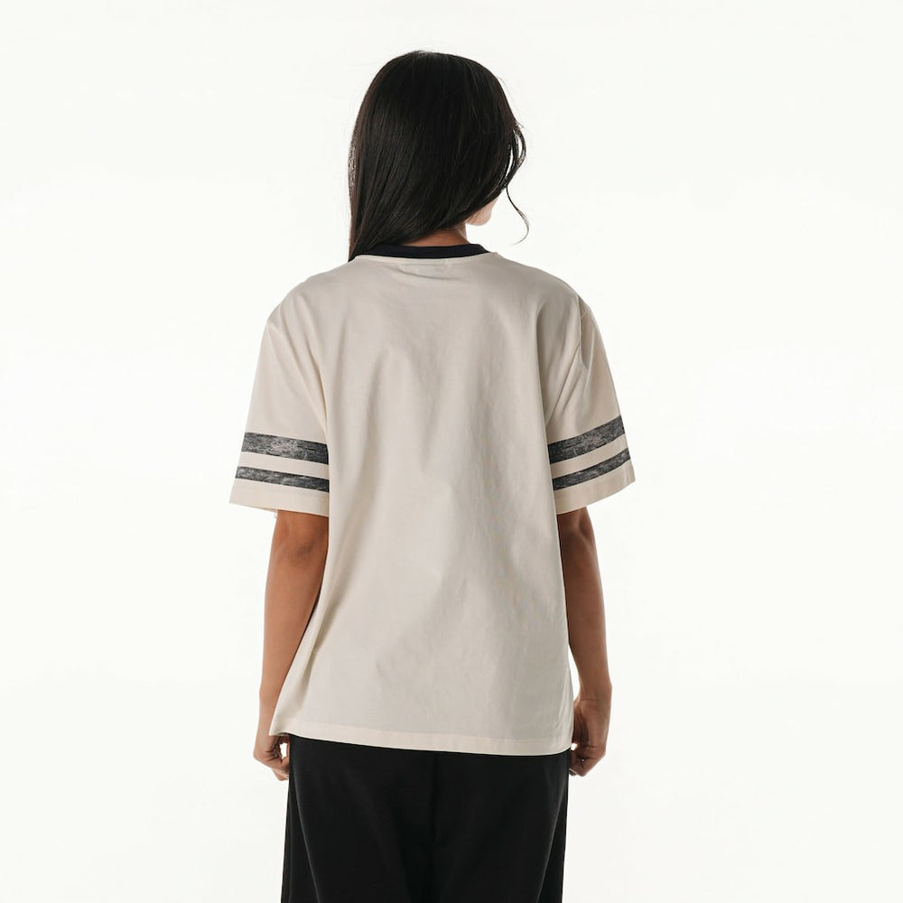 The Wild Collective Women's Vintage Drop Shoulder Oversized Boyfriend T-Shirt - Las Vegas Raiders
