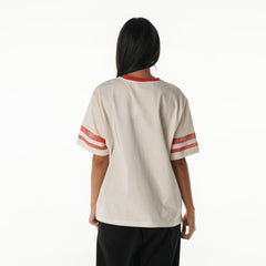 The Wild Collective Women's Vintage Drop Shoulder Oversized Boyfriend T-Shirt - Tampa Bay Buccaneers