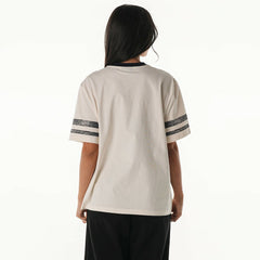 The Wild Collective Women's Vintage Drop Shoulder Oversized Boyfriend T-Shirt - Pittsburgh Steelers