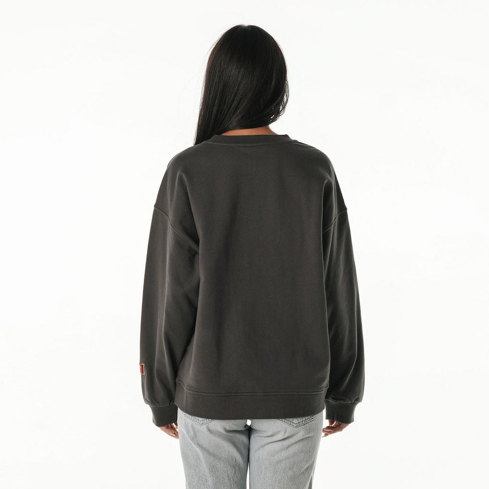 The Wild Collective Women's Rock Crystal Oversized Crewneck Sweatshirt - Washington Commanders