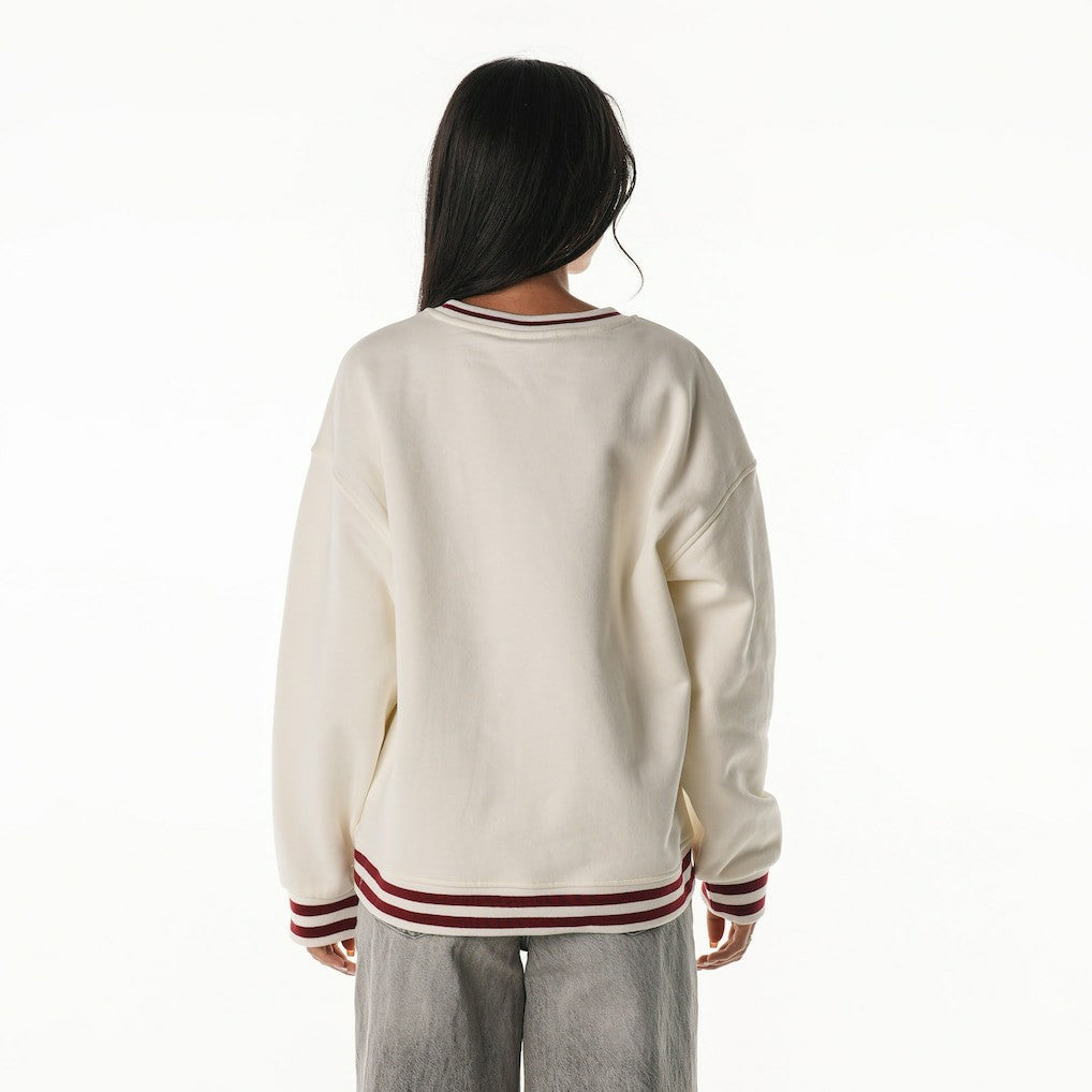 The Wild Collective Women's Oversized Vintage French Terry Sweatshirt - Washington Commanders