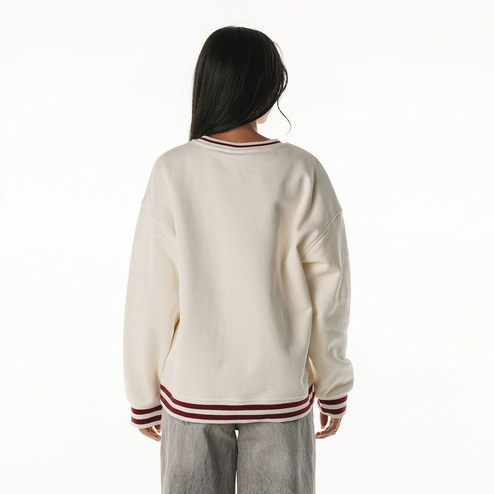 The Wild Collective Women's Oversized Vintage French Terry Sweatshirt - Washington Commanders