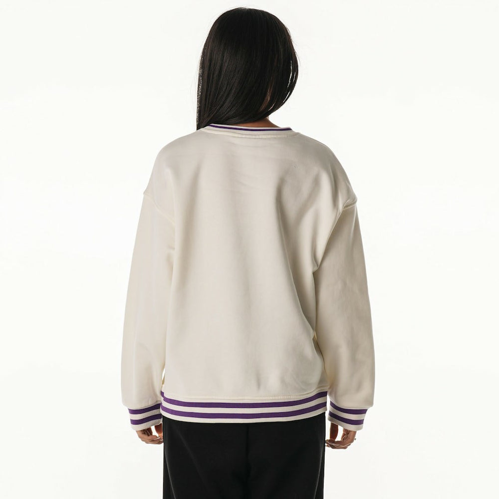 The Wild Collective Women's Oversized Vintage French Terry Sweatshirt - Minnesota Vikings