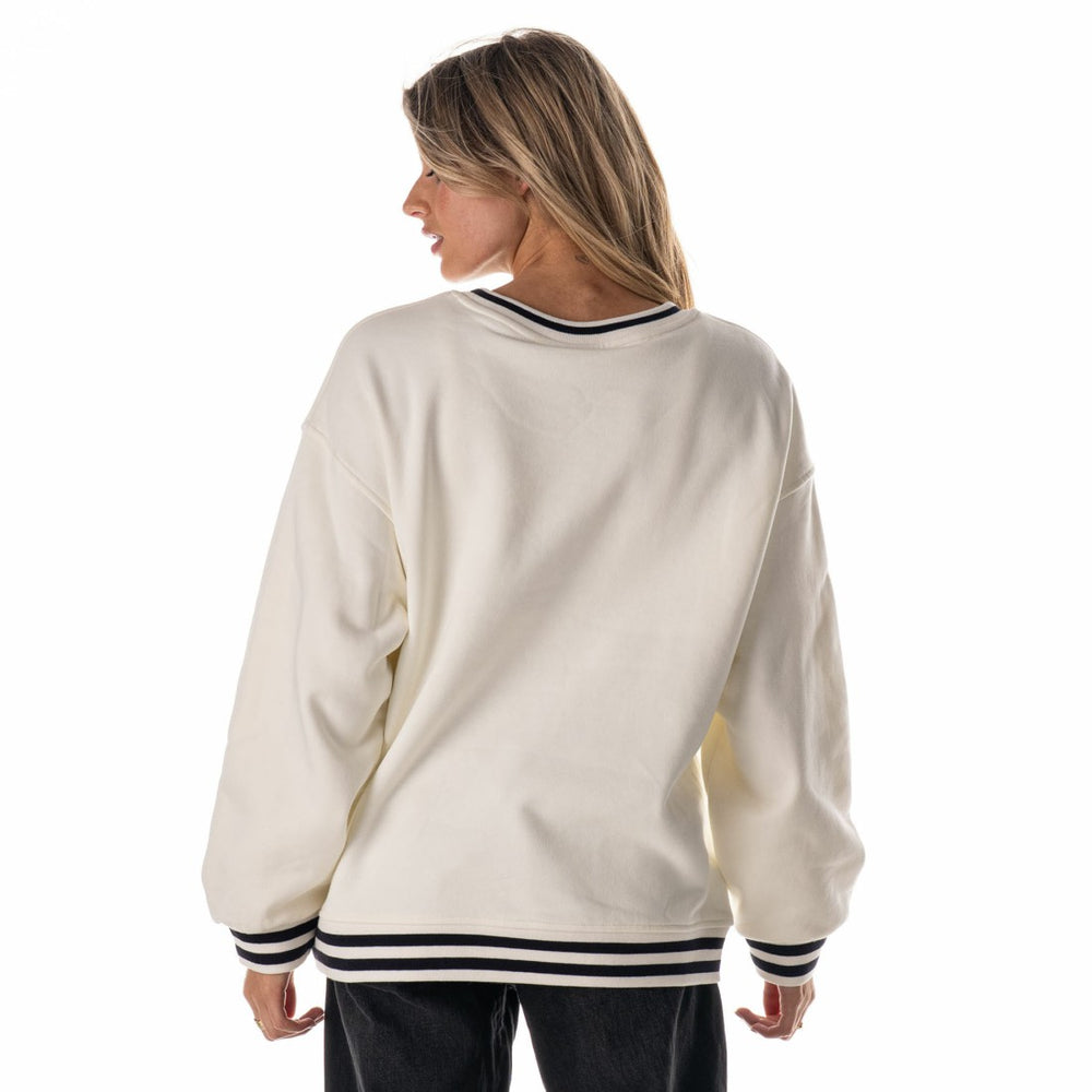 The Wild Collective Women's Oversized Vintage French Terry Sweatshirt - Houston Texans