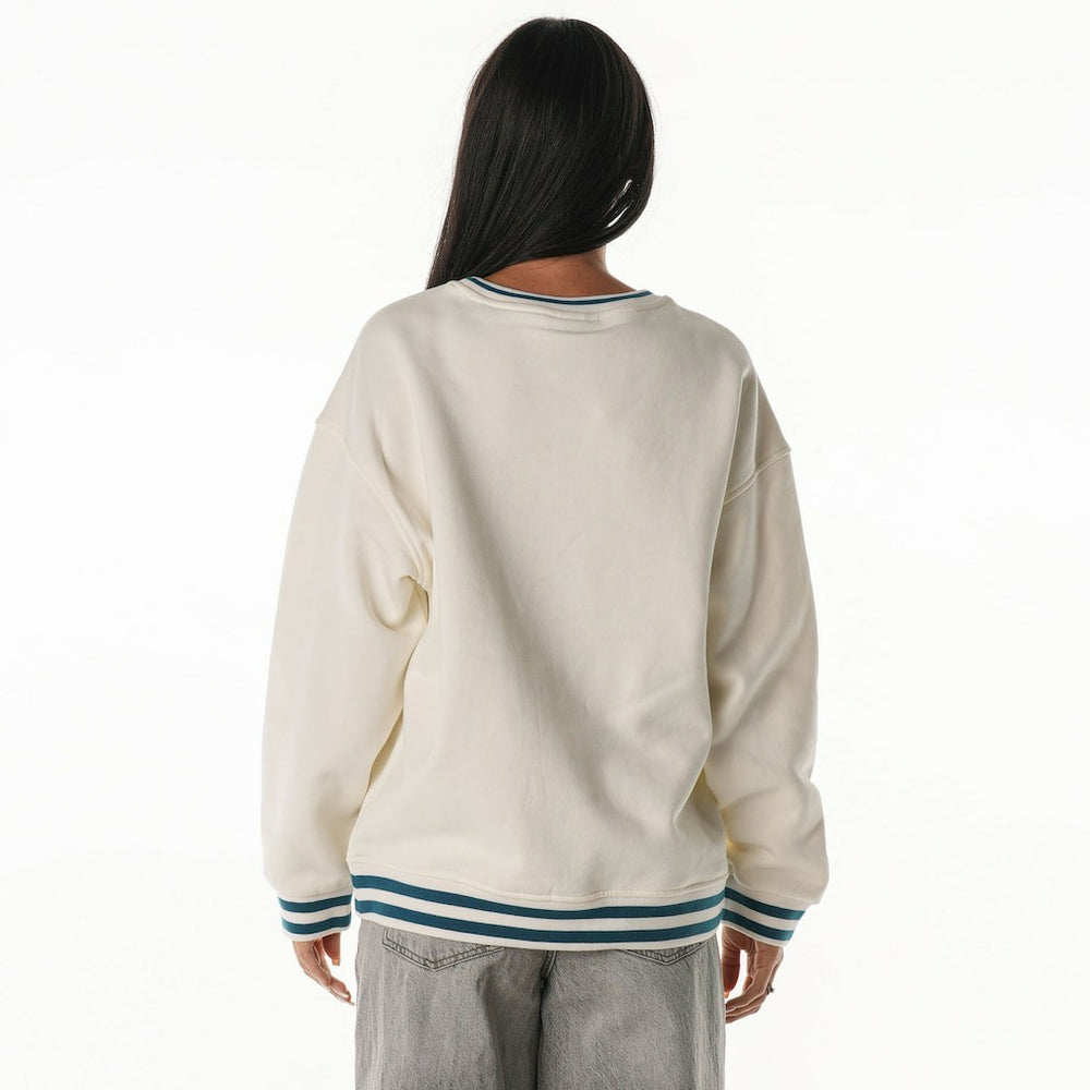 The Wild Collective Women's Oversized Vintage French Terry Sweatshirt - Philadelphia Eagles