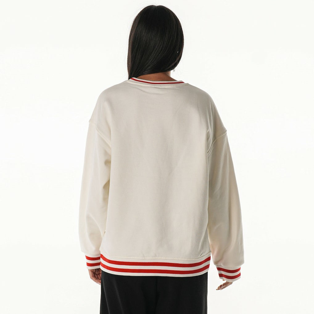 The Wild Collective Women's Oversized Vintage French Terry Sweatshirt - San Francisco 49ers