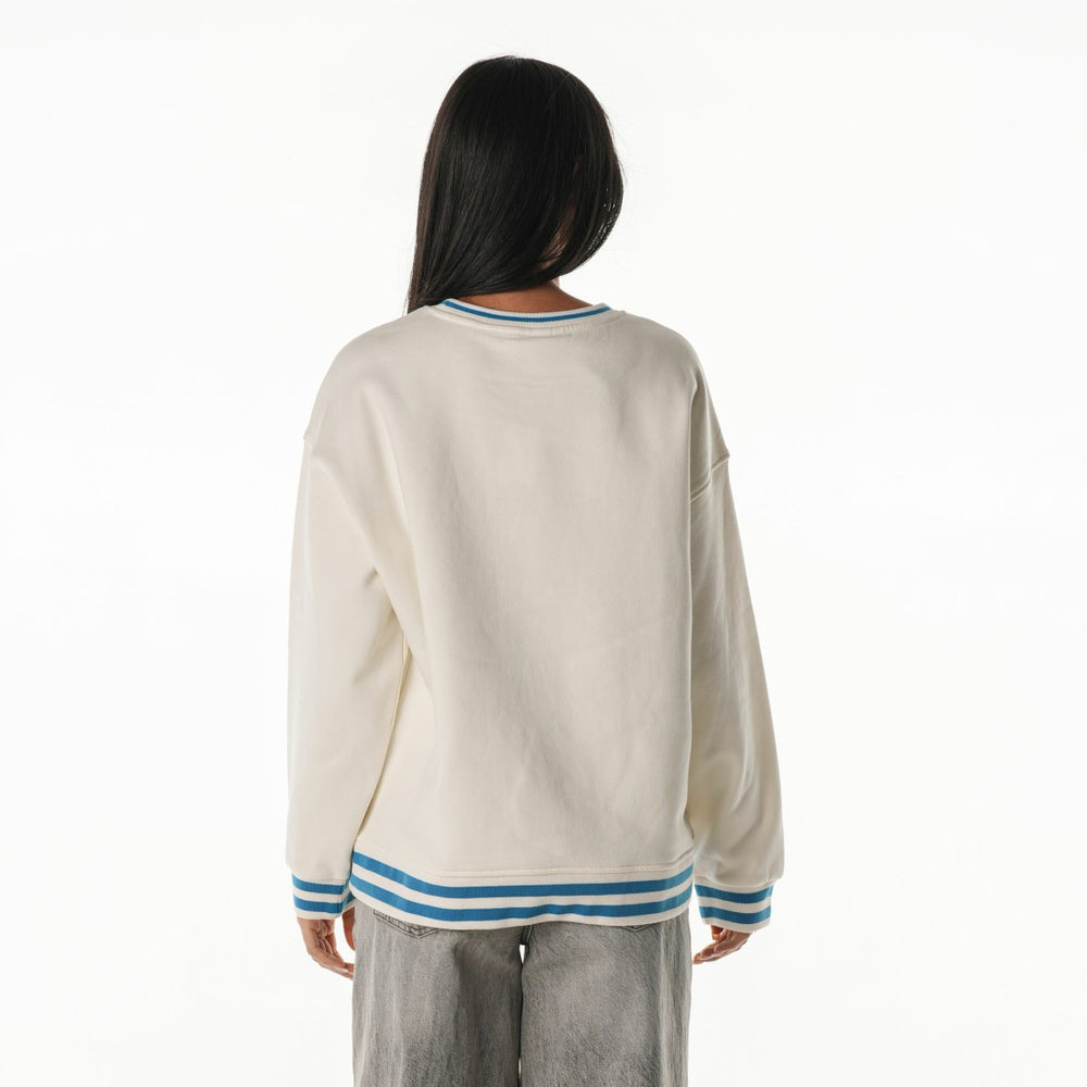 The Wild Collective Women's Oversized Vintage French Terry Sweatshirt - Detroit Lions