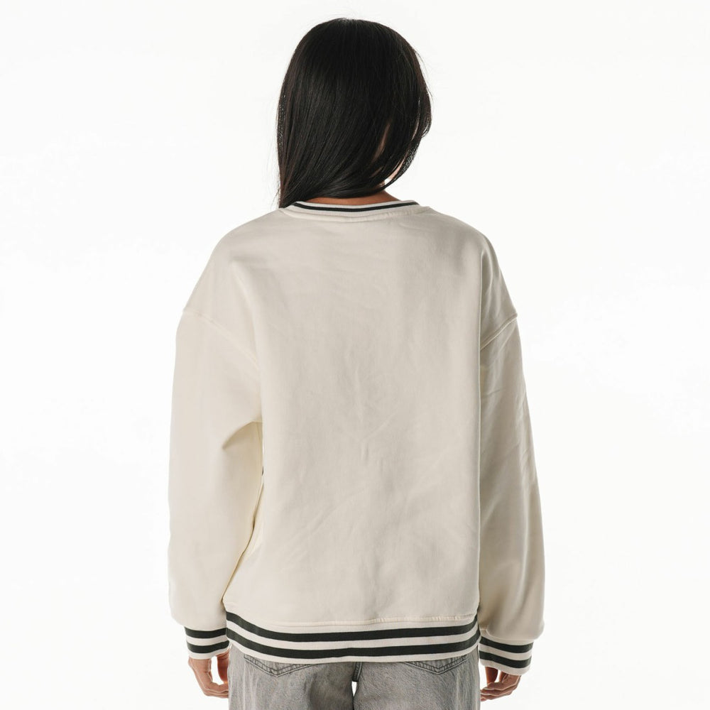 The Wild Collective Women's Oversized Vintage French Terry Sweatshirt - Green Bay Packers