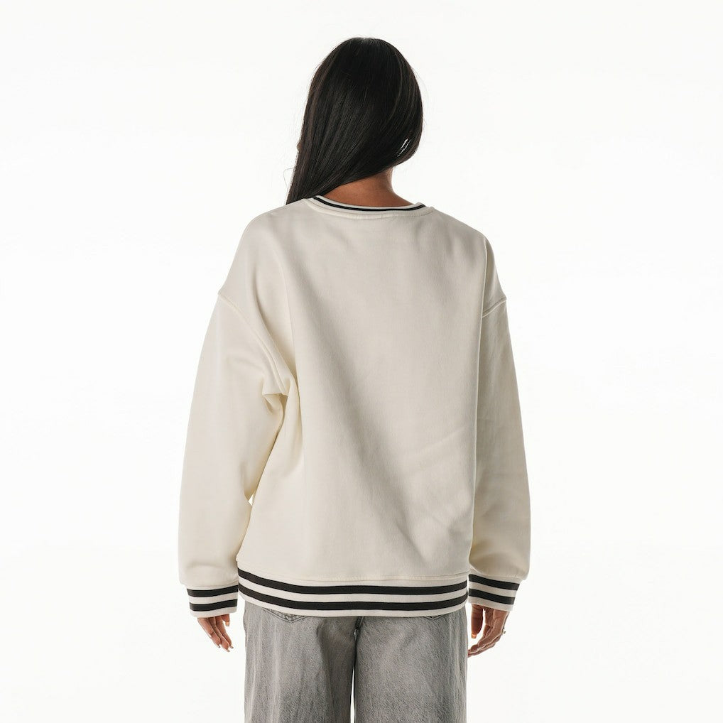 The Wild Collective Women's Oversized Vintage French Terry Sweatshirt - Cleveland Browns