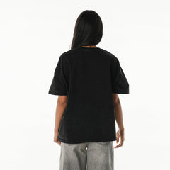 The Wild Collective Women's Oversized Laurel Graphic Dolman T-Shirt - Detroit Lions