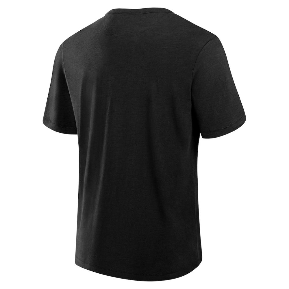 NHL Black Carolina Hurricanes Fanatics Play Distressed Wordmark Stadium Slub T-Shirt