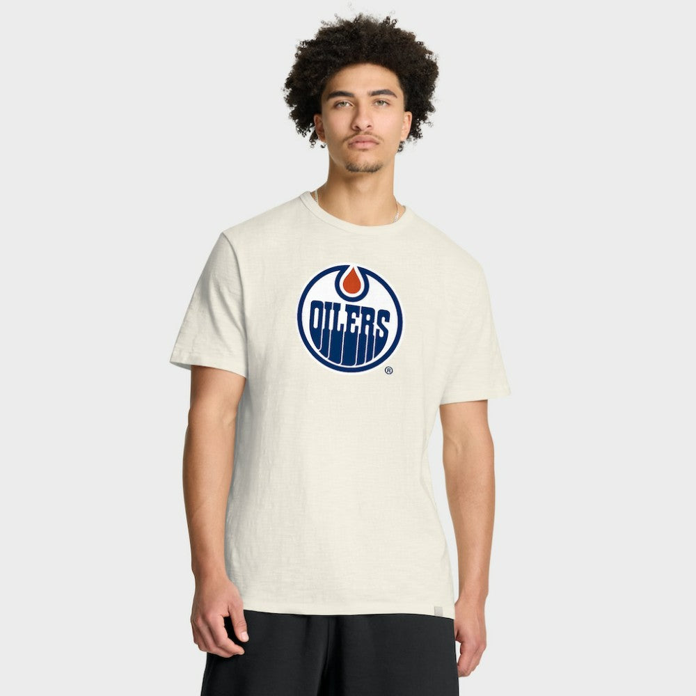 NHL Cream Edmonton Oilers Fanatics Stadium Slub T-Shirt