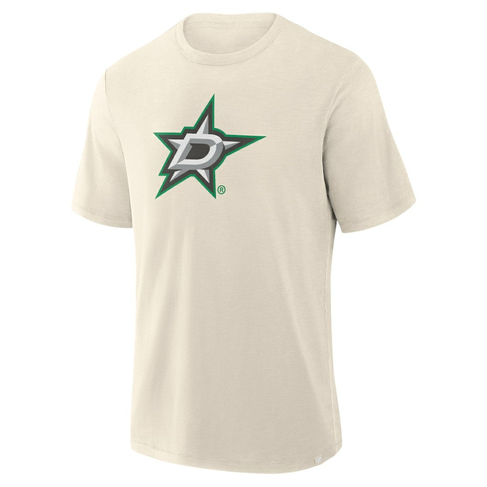 NHL Cream Dallas Stars Fanatics Stadium Slub T-Shirt