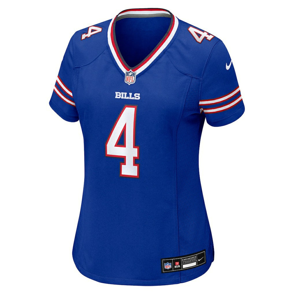 James Cook III  Women's Team Game Jersey - Buffalo Bills