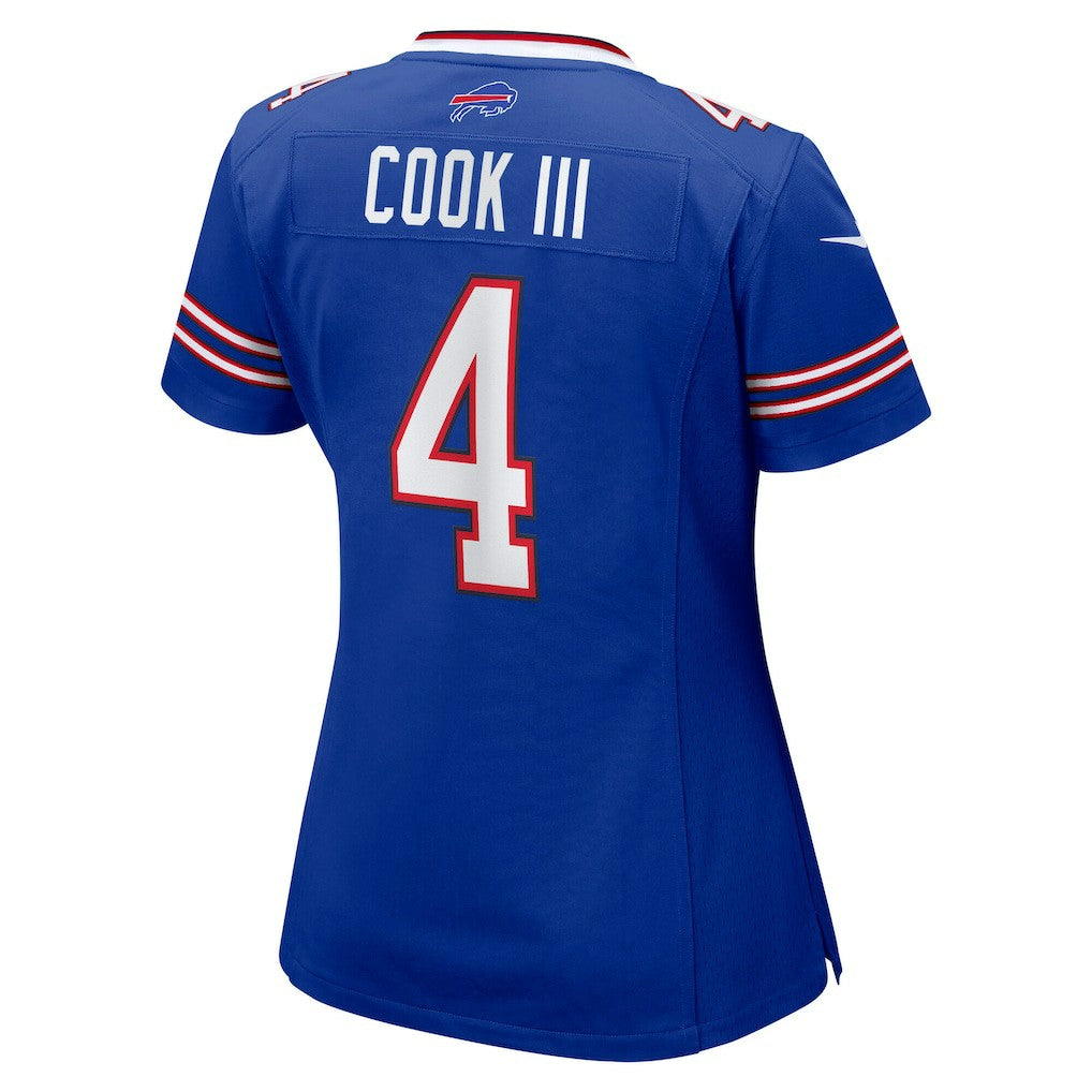 James Cook III  Women's Team Game Jersey - Buffalo Bills