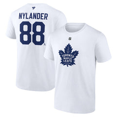 NHL Navy William Nylander Toronto Maple Leafs Fanatics Authentic Stack Name & Number T-Shirt