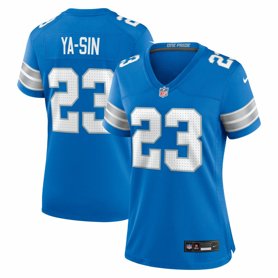 Rock Ya-Sin  Women's Team Game Jersey - Detroit Lions
