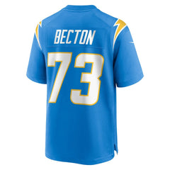 Mekhi Becton  Team Game Jersey - Los Angeles Chargers