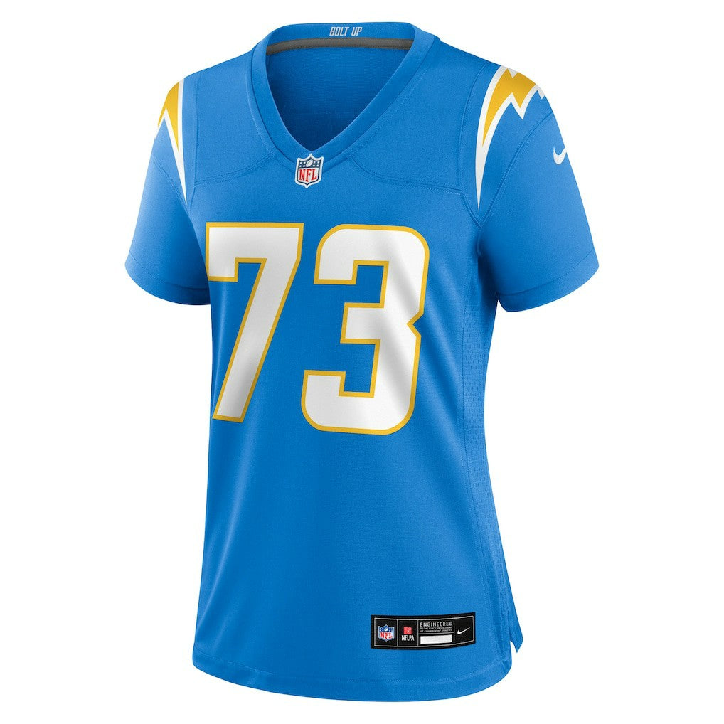 Mekhi Becton  Women's Team Game Jersey - Los Angeles Chargers