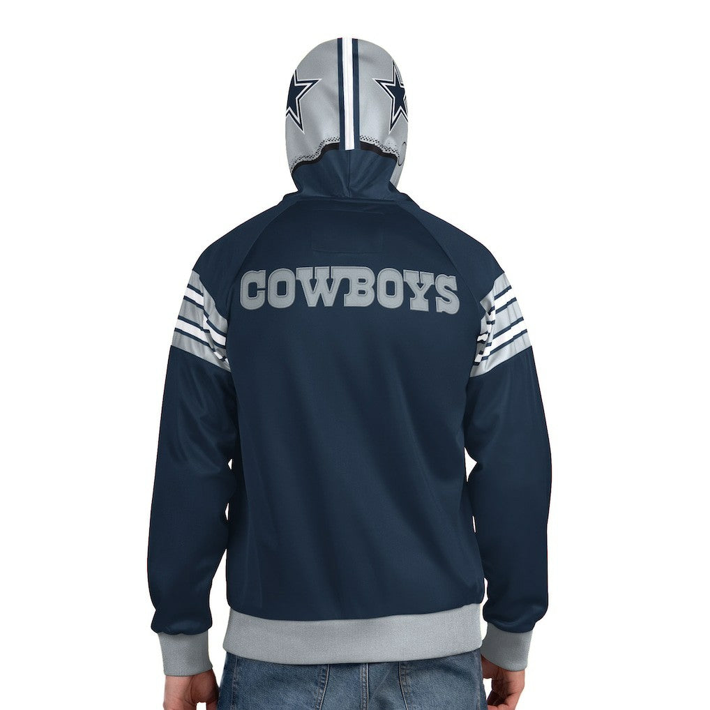Pro Player Helmet Full-Zip Hooded Track Jacket - Dallas Cowboys