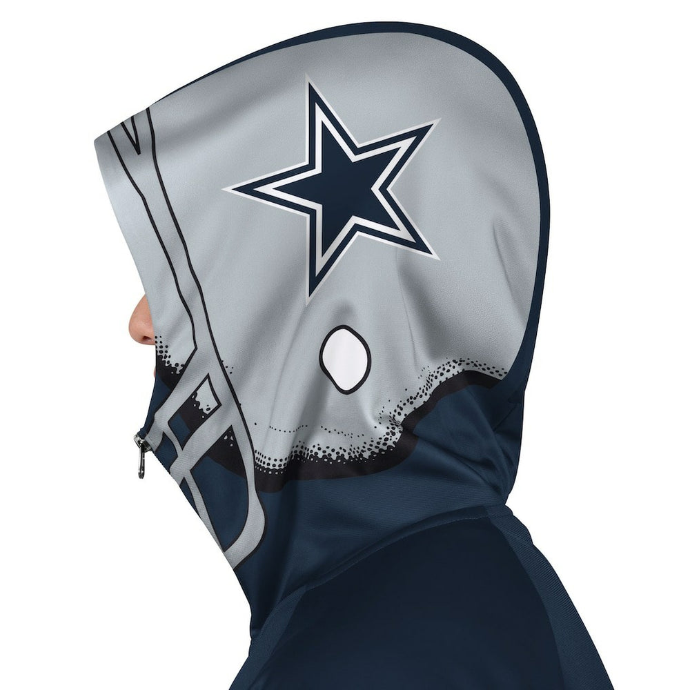 Pro Player Helmet Full-Zip Hooded Track Jacket - Dallas Cowboys