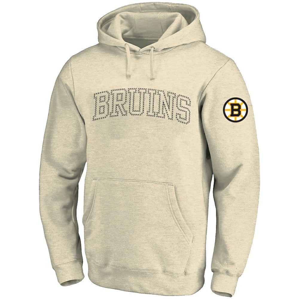 NHL Cream Boston Bruins Fanatics Big &Tall Stitch Hoodie