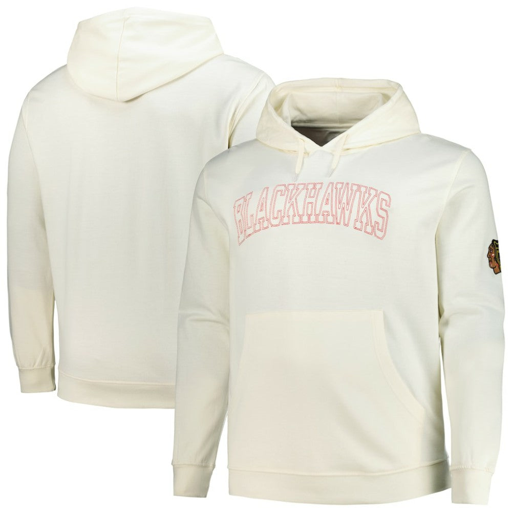 NHL Cream Chicago Blackhawks Fanatics Big &Tall Stitch Hoodie
