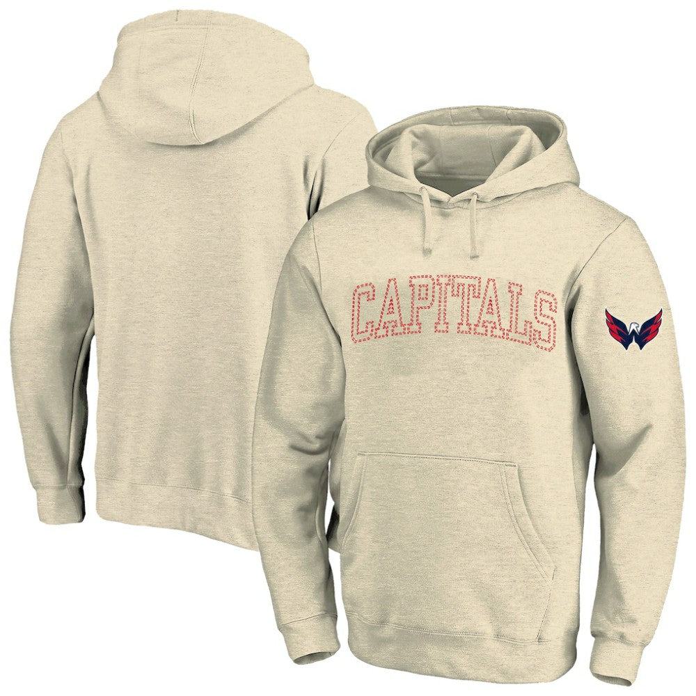 NHL Cream Washington Capitals Fanatics Big &Tall Stitch Hoodie