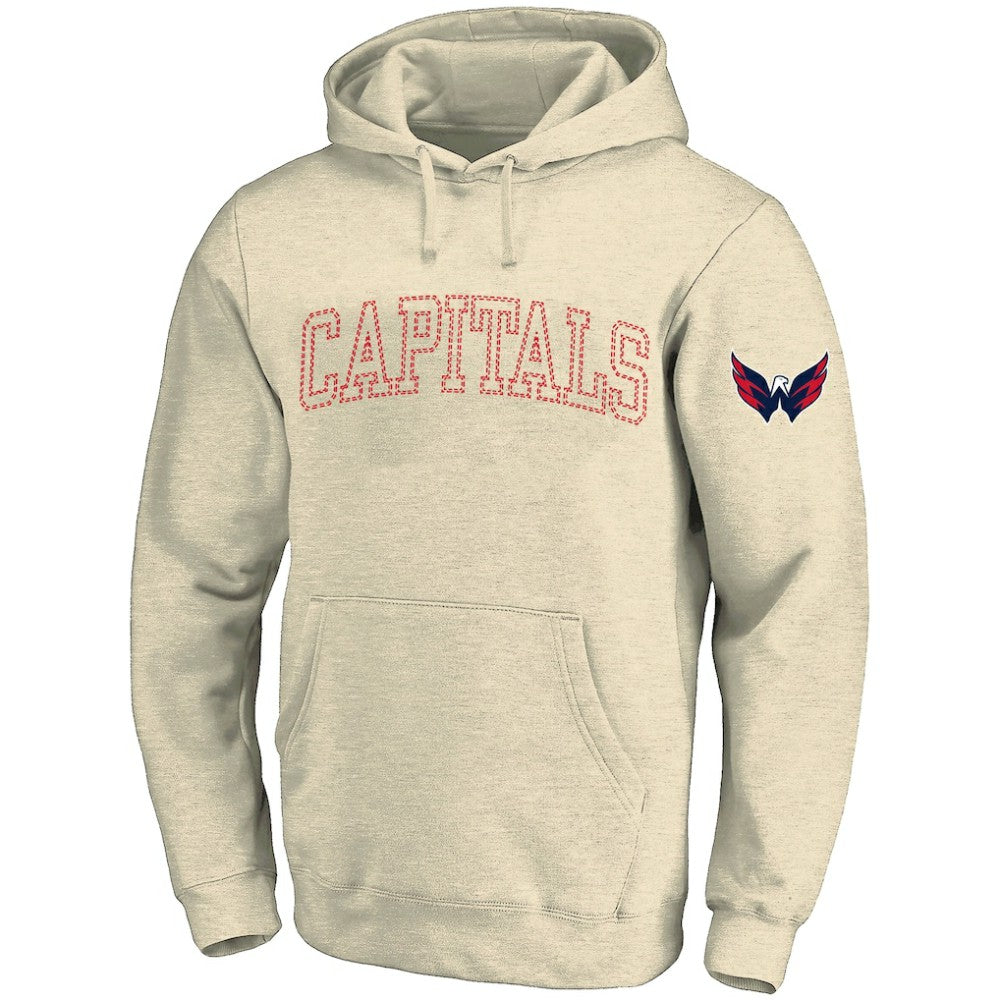 NHL Cream Washington Capitals Fanatics Big &Tall Stitch Hoodie