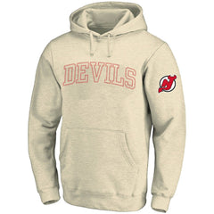 NHL Cream New Jersey Devils Fanatics Big &Tall Stitch Hoodie