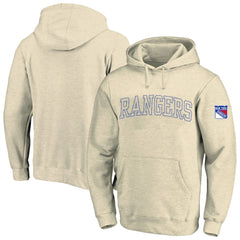 NHL Cream New York Rangers Fanatics Big &Tall Stitch Hoodie