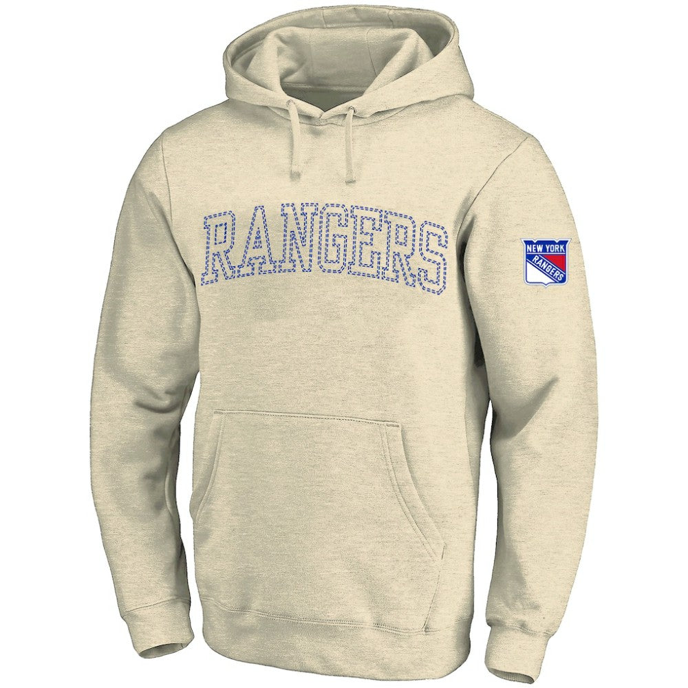 NHL Cream New York Rangers Fanatics Big &Tall Stitch Hoodie