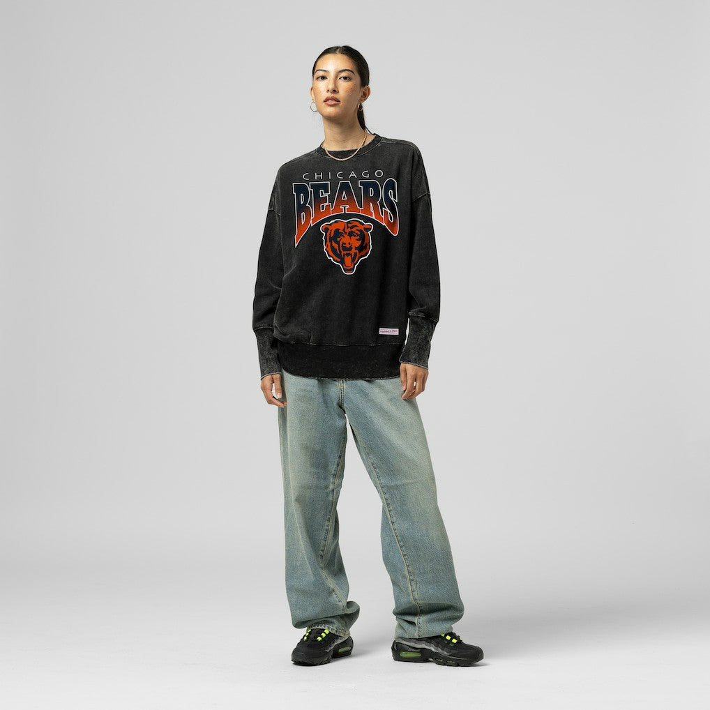 Women's Delineate Mineral Wash Crewneck Sweatshirt - Chicago Bears