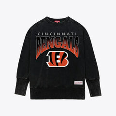 Women's Delineate Mineral Wash Crewneck Sweatshirt - Cincinnati Bengals