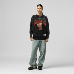 Women's Delineate Mineral Wash Crewneck Sweatshirt - Cleveland Browns