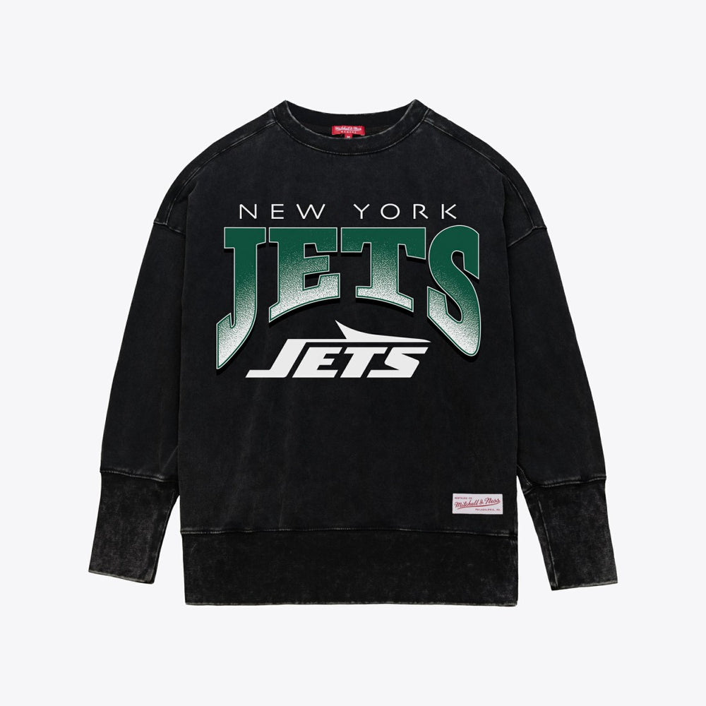 Women's Delineate Mineral Wash Crewneck Sweatshirt - New York Jets