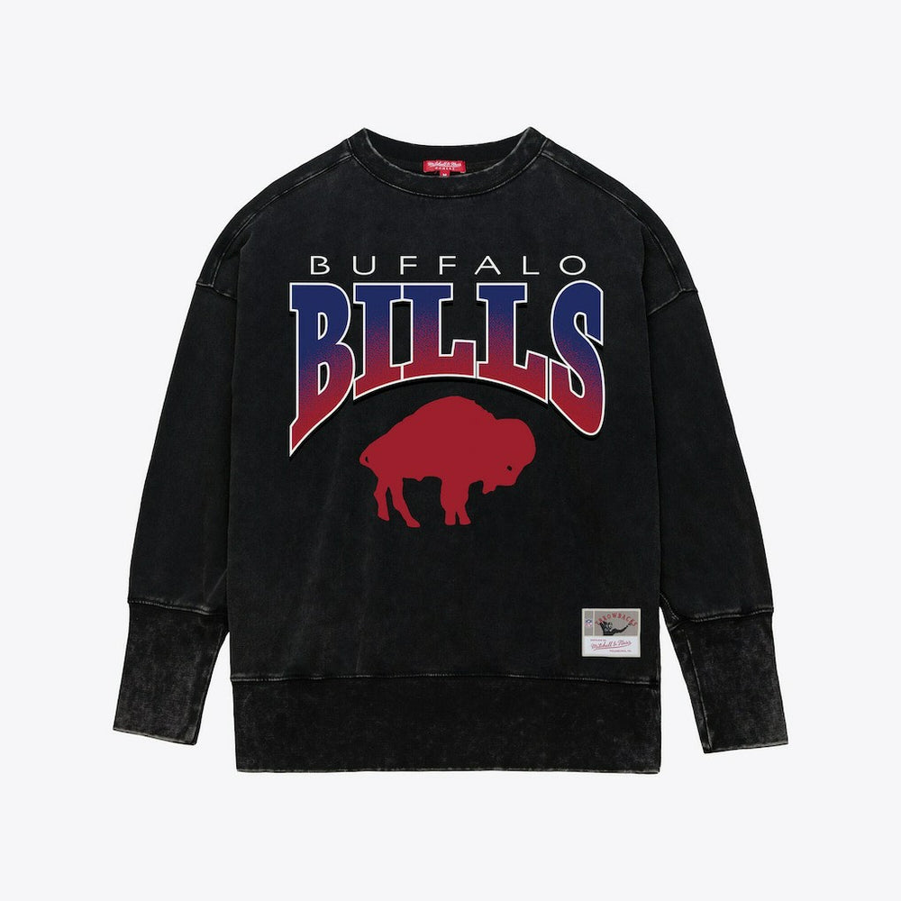 Women's Delineate Mineral Wash Crewneck Sweatshirt - Buffalo Bills